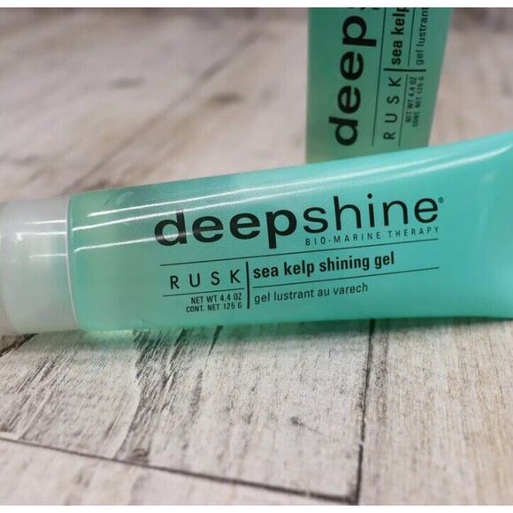 Rusk Styling Gel Deepshine Sea Kelp Shining Gel 4oz Concentrated Support 2PC NEW - Picture 3 of 7